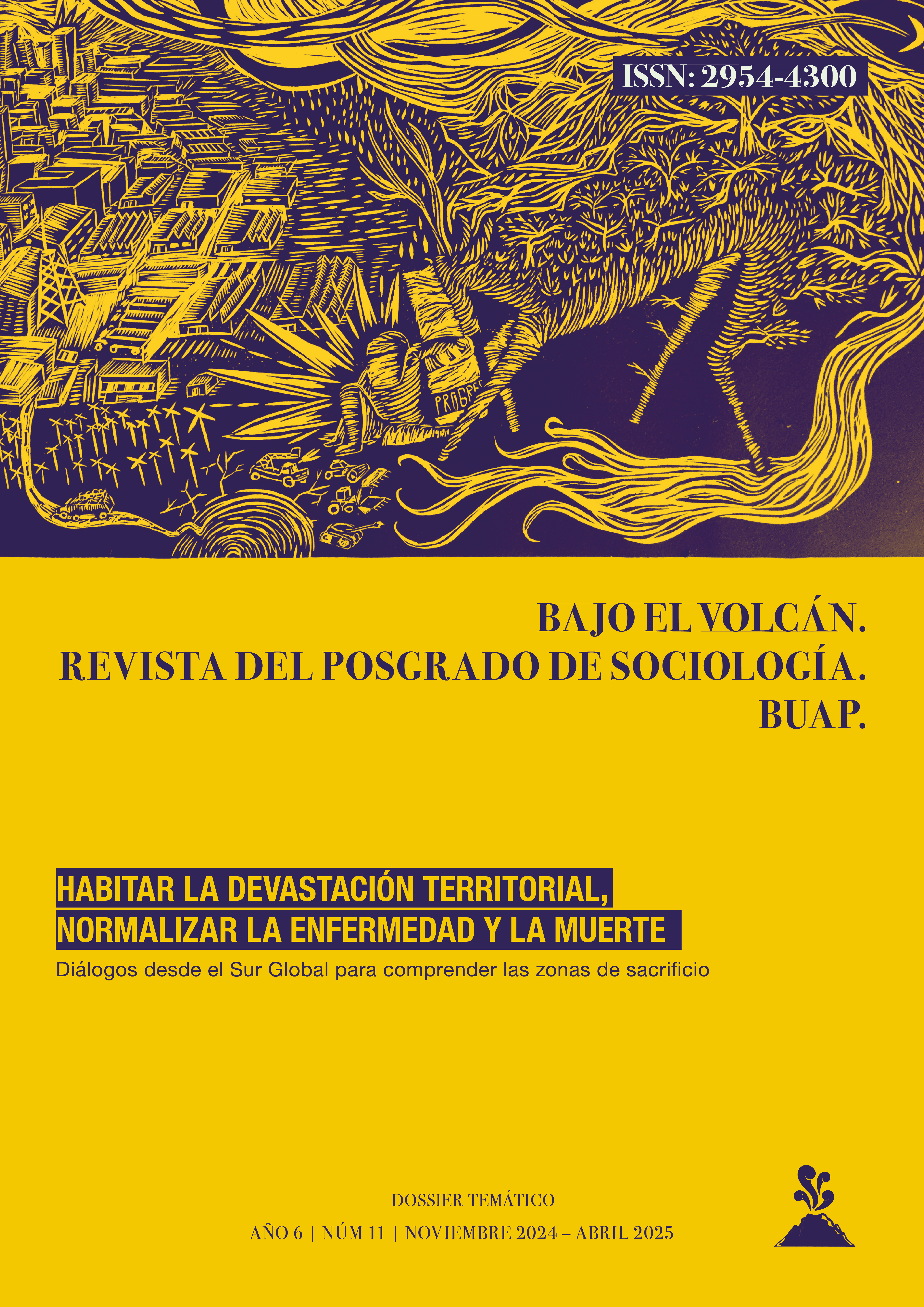 Dossier Temático, portada. Habitar la devastación territorial, normalizar la enfermedad y la muerte